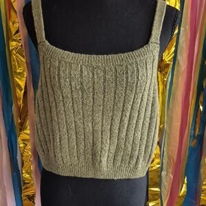 Wild Fable Olive Ribbed Knit Camisole. Size XXL